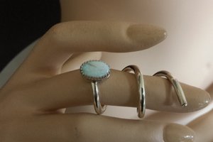 Zilveren ring draai met Opaal 