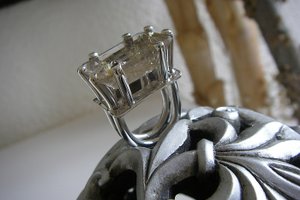 Zilveren ring Rutielkwarts