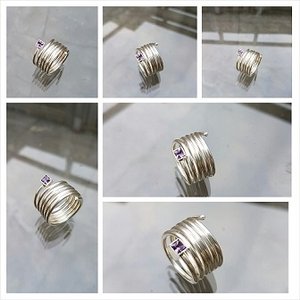 Zilveren ring met Amethyst